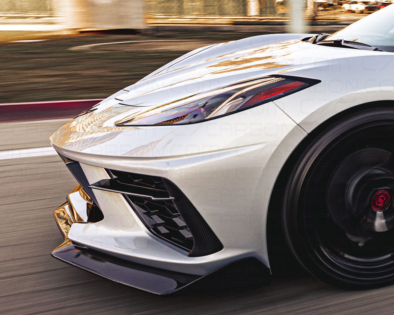 Corvette C8 Bumper Grille Bezels - Carbon Fiber