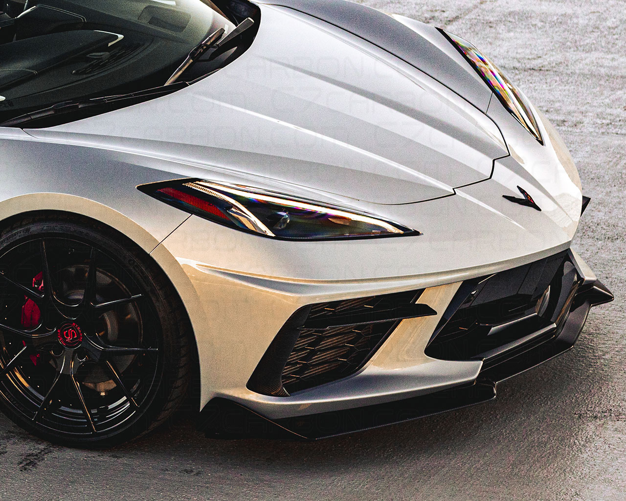 Corvette C8 Bumper Grille Bezels - Carbon Fiber