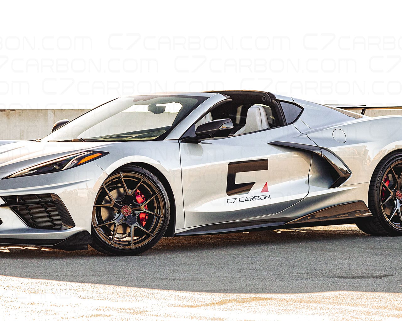 Corvette C8 Door Trim Scoop - Carbon Fiber