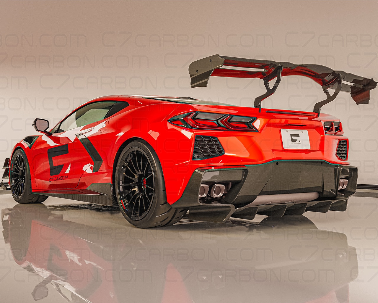 Corvette C8 | Legacy Chassis Mounted Rear Wing - Image 2