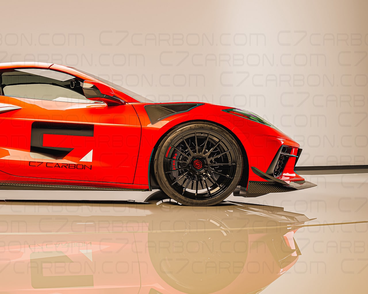 Corvette C8 | Z06 Style Front Splitter for Corvette Stingray 1 Piece Design - Image 4