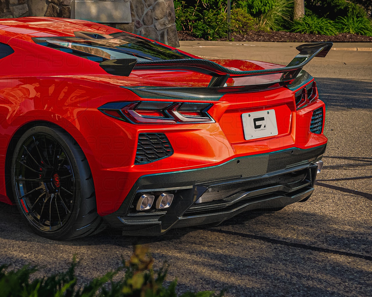 C8 Stingray Z06 Style Chassis Mounted Rear Wing With Duckbill
