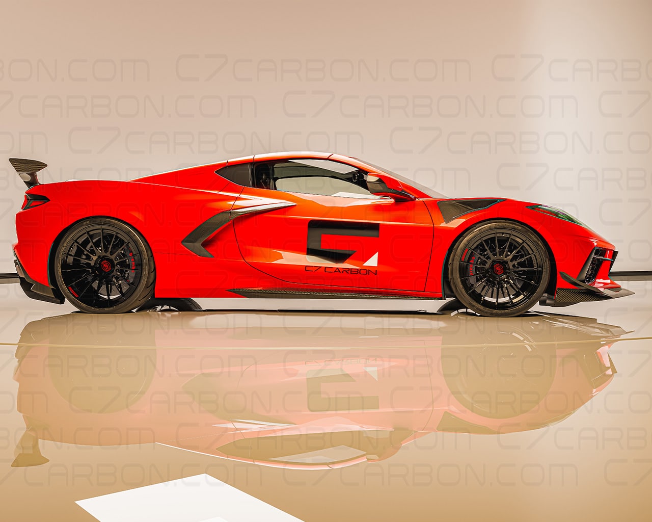 C8 Stingray Z06 Style Chassis Mounted Rear Wing With Duckbill - Image 4