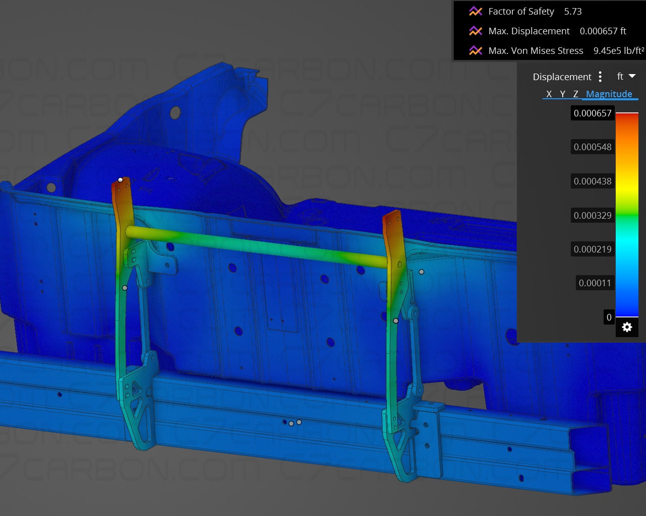 Corvette C6 | Chassis Mount For Spoiler Rear Wing - Image 5