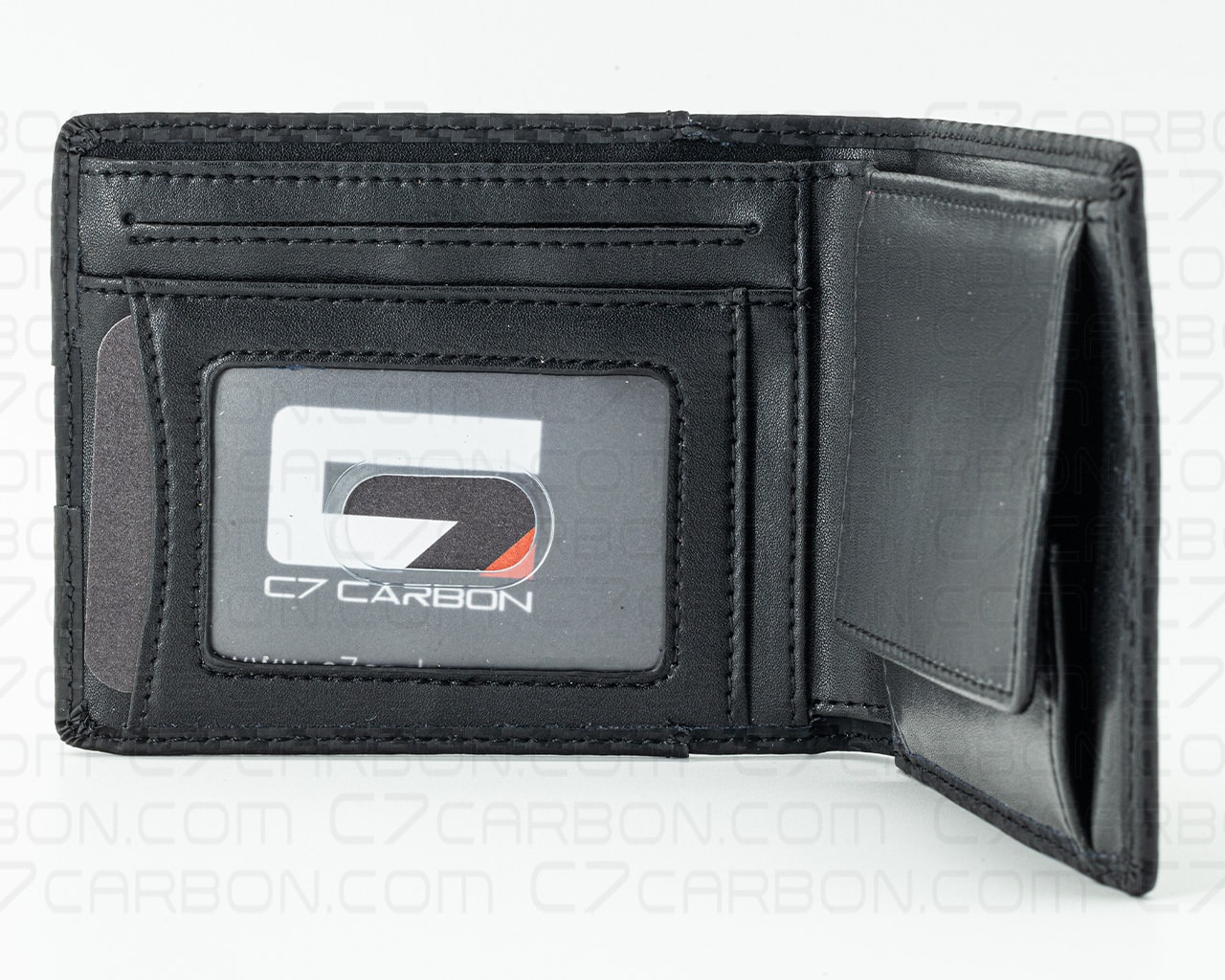 Carbon Fiber Leather Wallet Bifold With RFID Blocking - Image 4