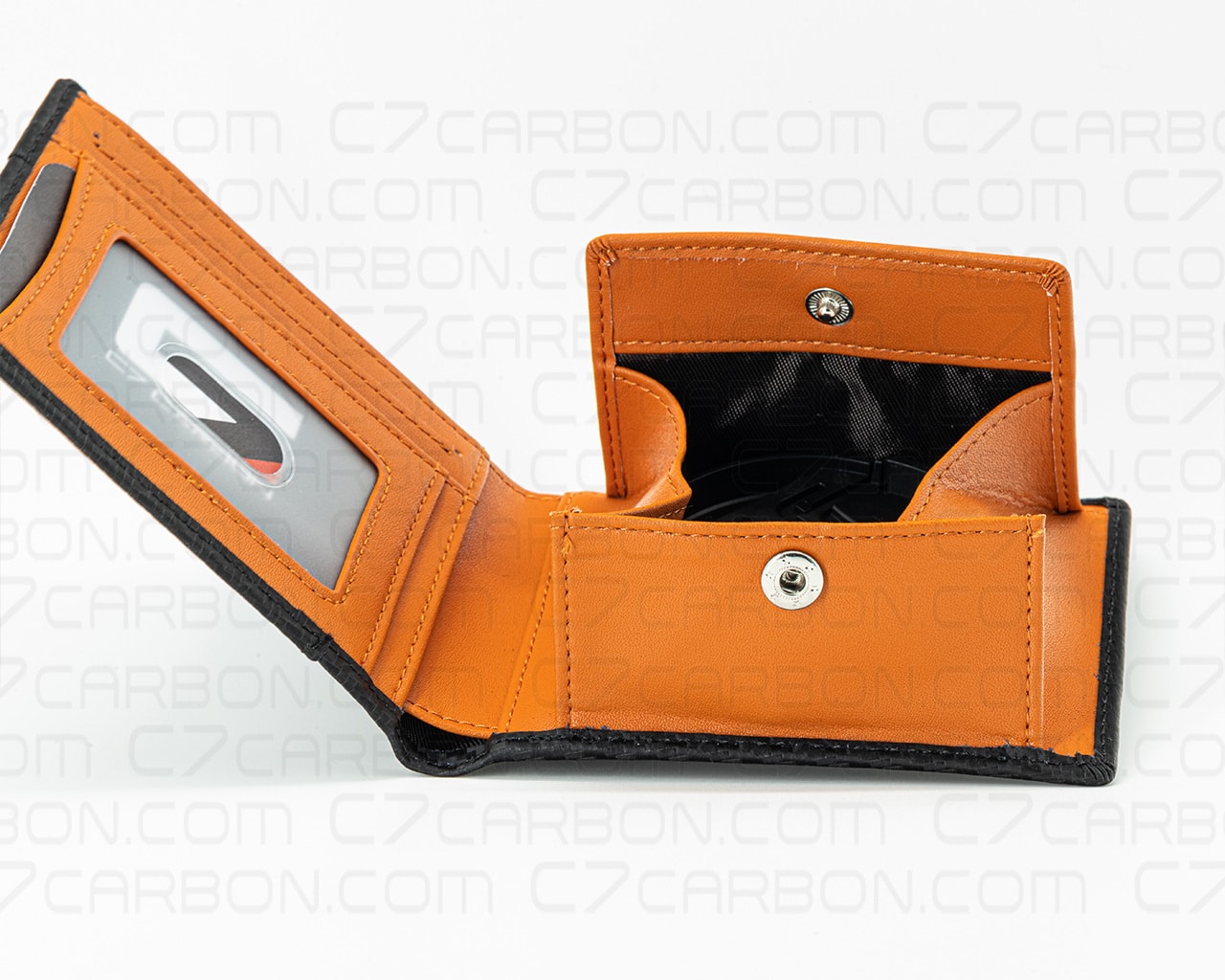 Carbon Fiber Leather Wallet Bifold With RFID Blocking - Image 8