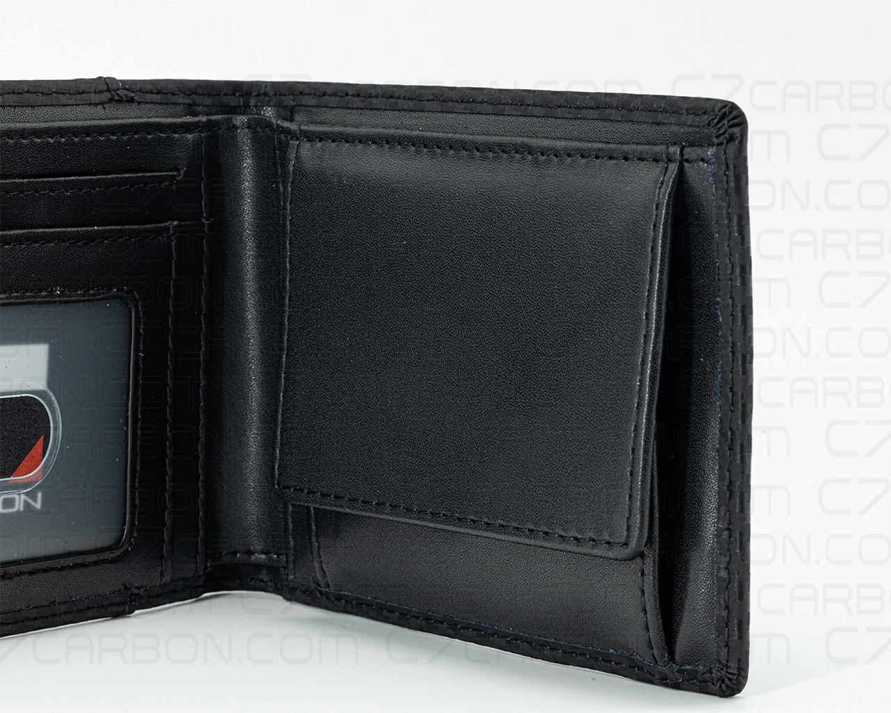 Carbon Fiber Leather Wallet Bifold With RFID Blocking - Image 11