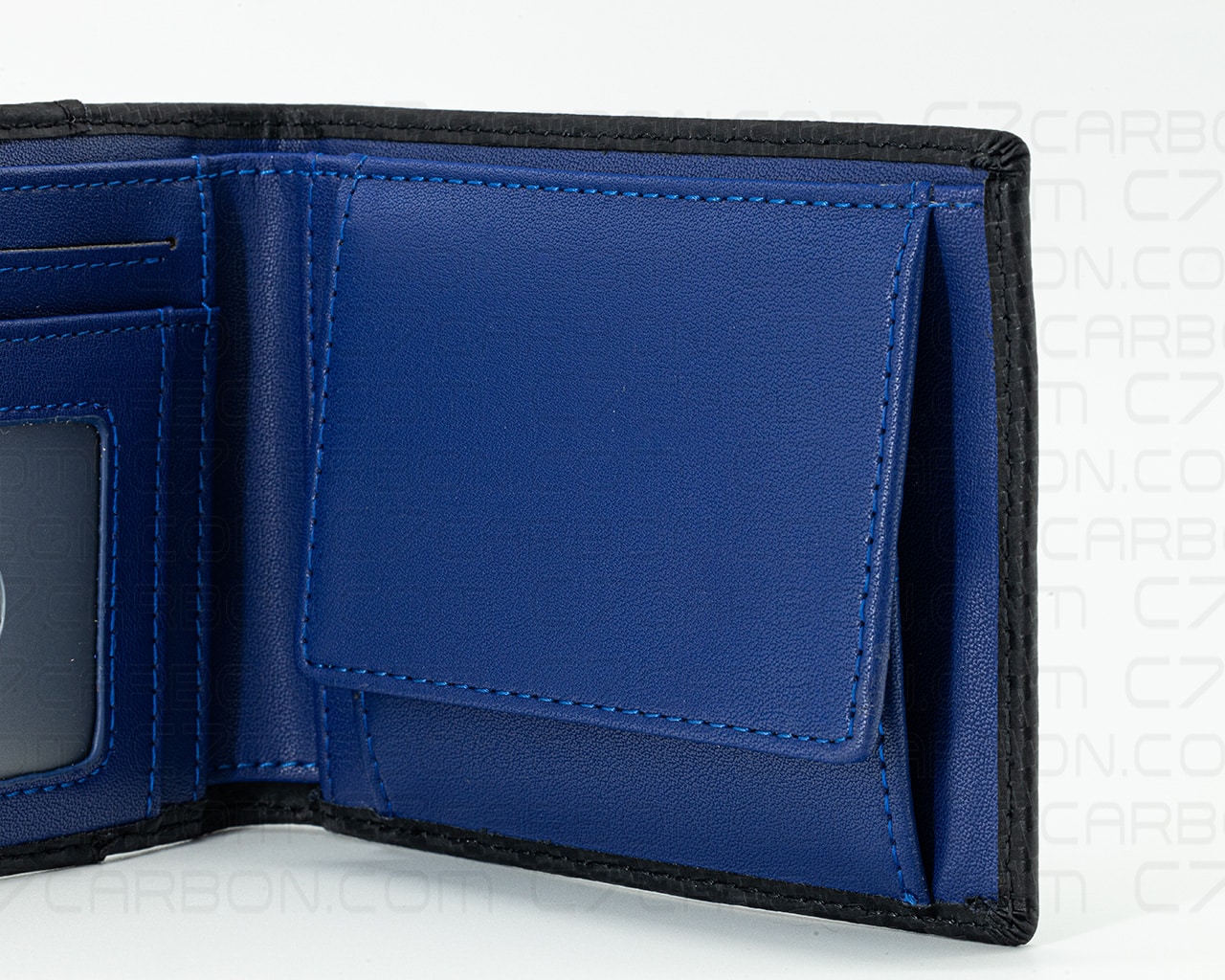 Carbon Fiber Leather Wallet Bifold With RFID Blocking - Image 12