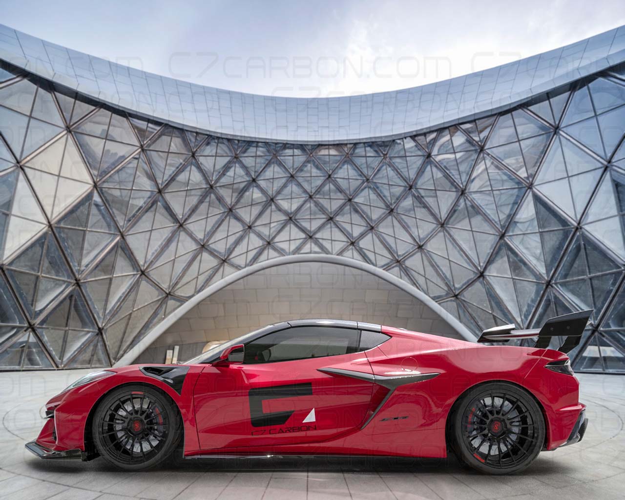 Side Skirts | C8 Z06 E-Ray | Extended Version Carbon Fiber - Image 2